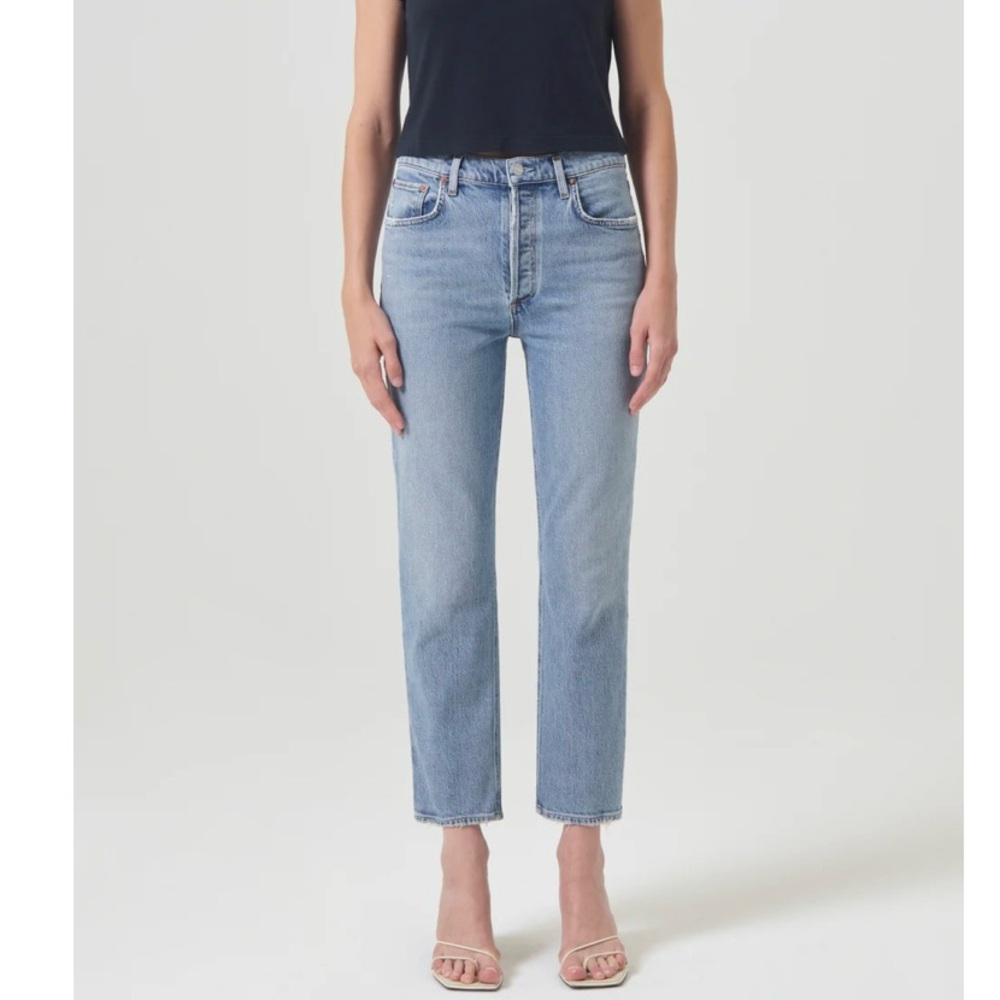 AGOLDE RILEY HIGH RISE STRAIGHT CROP (STRETCH)